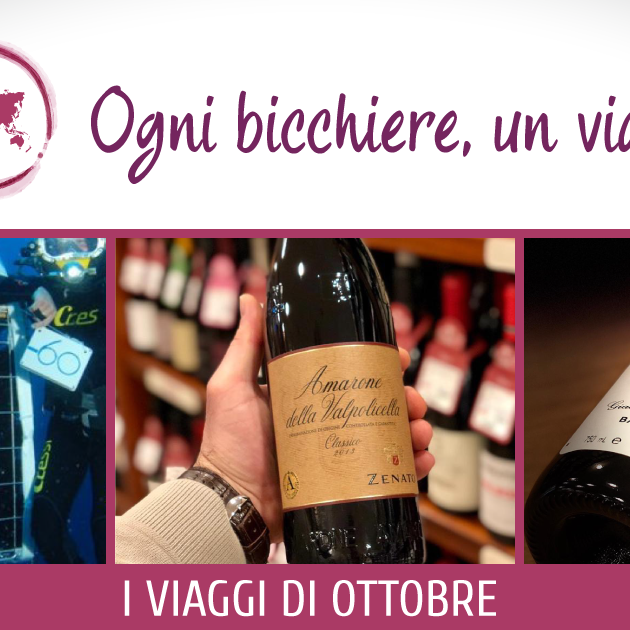 Ogni bicchiere un viaggio - I viaggi di ottobre - Enoteca Innusa