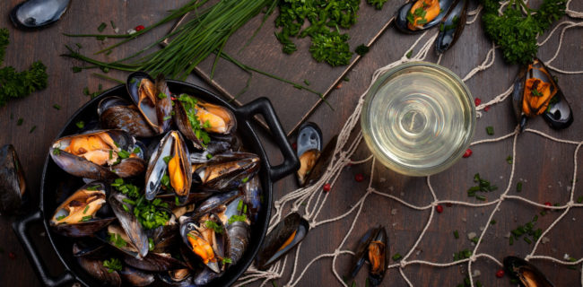 Vino e frutti di mare Vino e frutti di mare